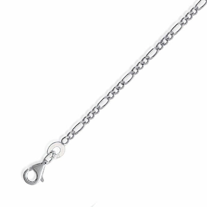 Chaine maille alternee  3-1 45cm  en Argent 925 /1000