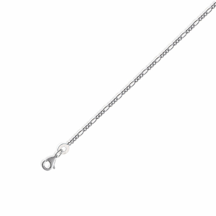 Chaine maille alternee 3-1  en Argent 925 /1000