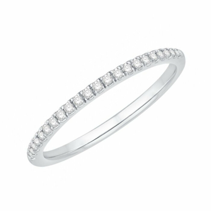 Alliance serti grain 0.12Cts  en Or 750 / 1000 (18K)