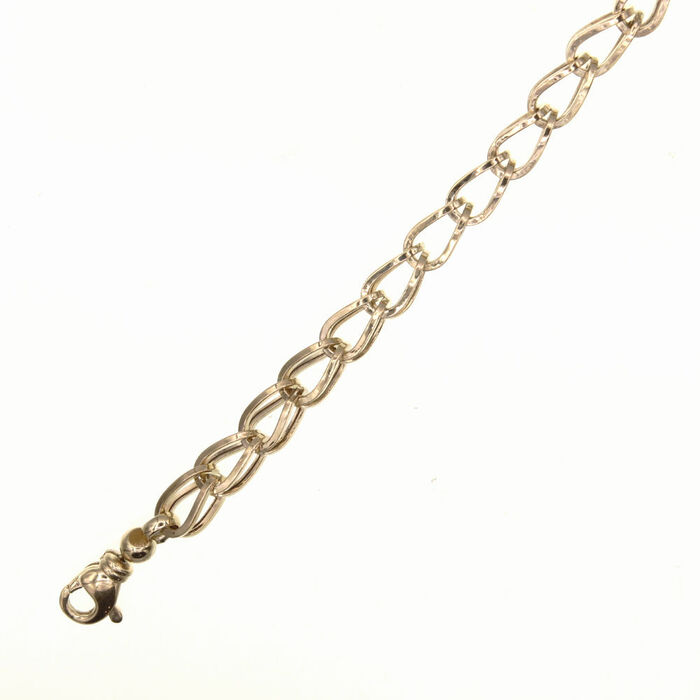 Chaine maille crochet 70cm  en Or 750 / 1000 (18K)