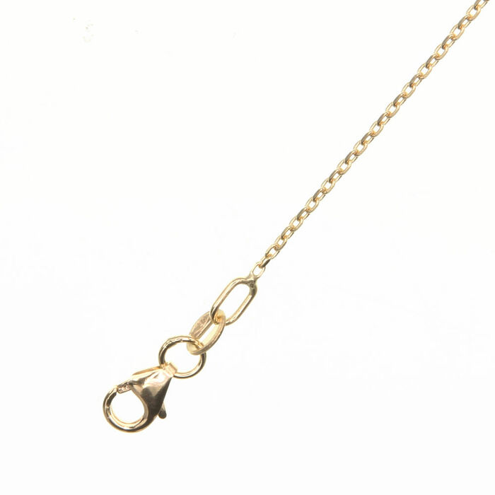 Chaine maille forcat 60cm  en Or 750 / 1000 (18K)