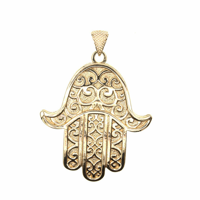 Pendentif religieux main electro  en Or 750 / 1000 (18K)