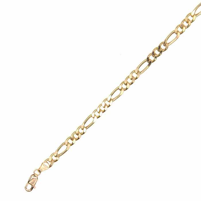 Gourmette maille alternee 3-1  en Or 750 / 1000 (18K)