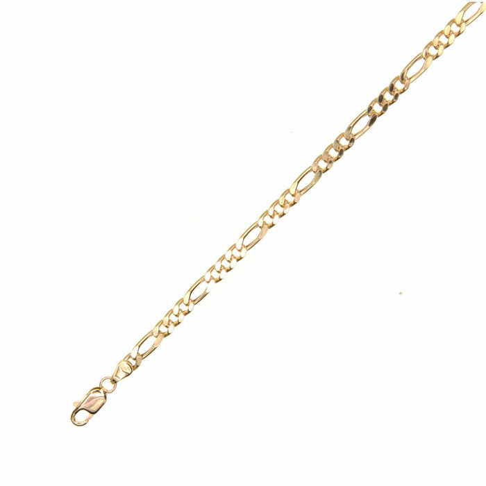 Gourmette maille alternee 3-1 19cm  en Or 750 / 1000 (18K)