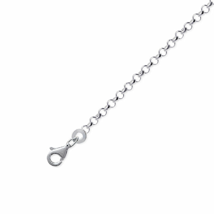 Chaine maille jaseron 45cm  en Argent 925 /1000