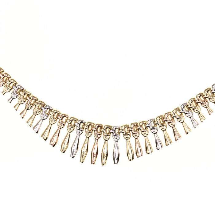 Ras du Cou Maille cleopatre  en Or 750 / 1000 (18K)
