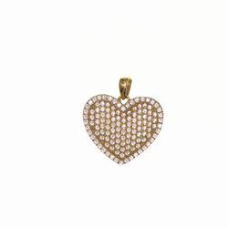 coeur pave  en Or 750 / 1000 (18K)