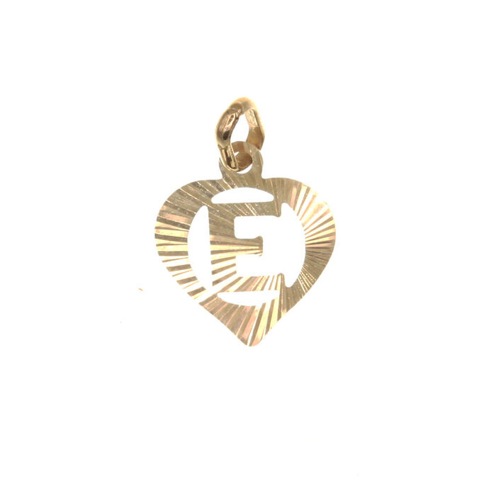 Lettre E  en Or 750 / 1000 (18K)