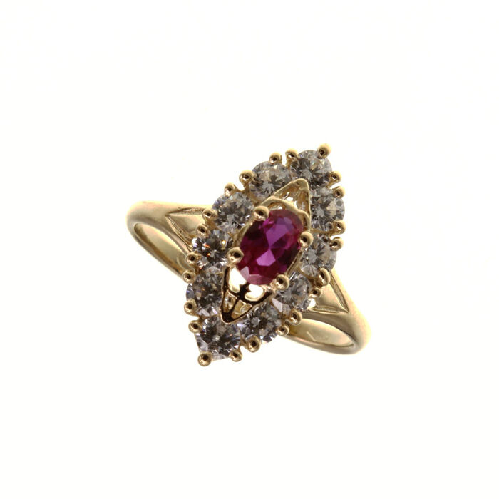 Bague motif   en Or 750 / 1000 (18K)