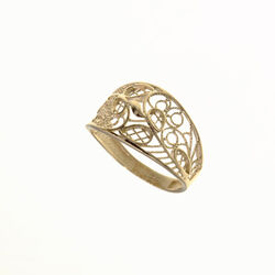 Bague motif filigrane  en Or 750 / 1000 (18K)
