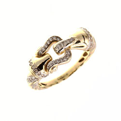 Bague motif etrier  en Or 750 / 1000 (18K)
