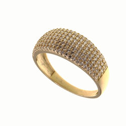 Bague motif pavee  en Or 750 / 1000 (18K)
