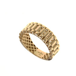 Bague motif maillons  en Or 750 / 1000 (18K)