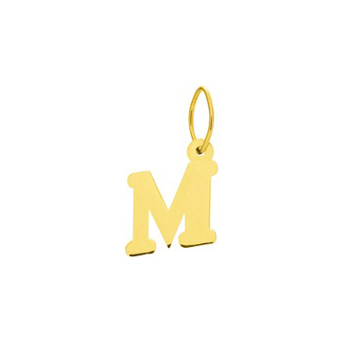 lettre M  en Or 750 / 1000 (18K)