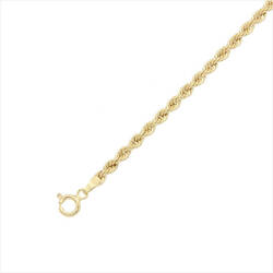 Chaine maille corde 50 cm  en Or 750 / 1000 (18K)