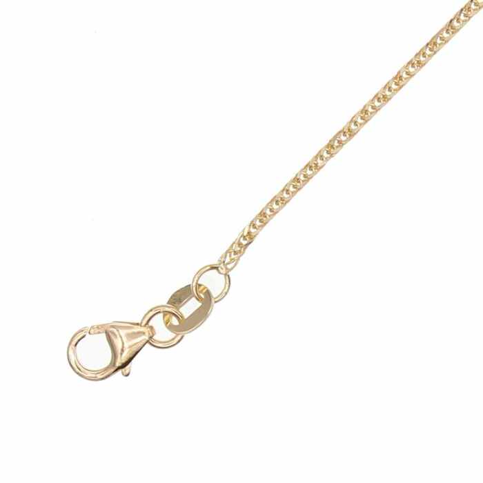 Chaine maille palmier carree 45 cm  en Or 750 / 1000 (18K)