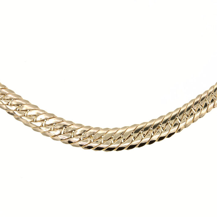 Ras du Cou maille anglaise chute  en Or 750 / 1000 (18K)