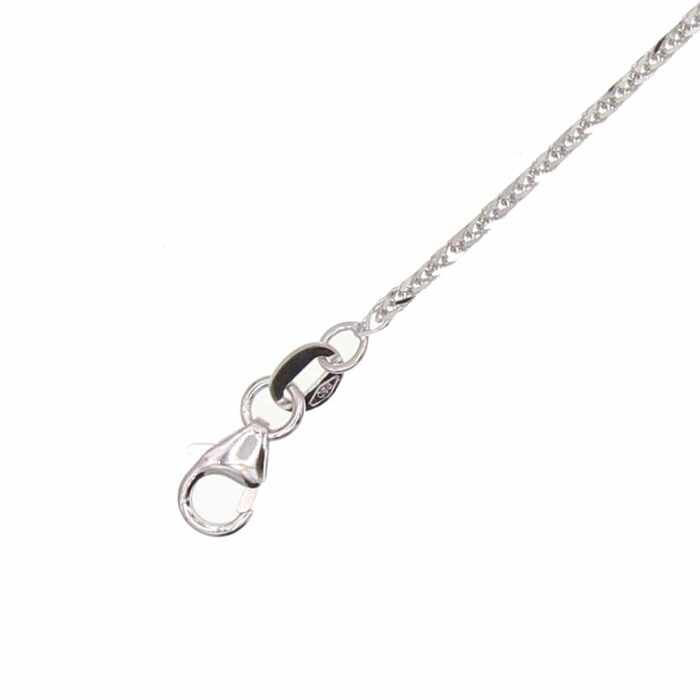 Chaine maille palmier carree 50cm  en Or 750 / 1000 (18K)