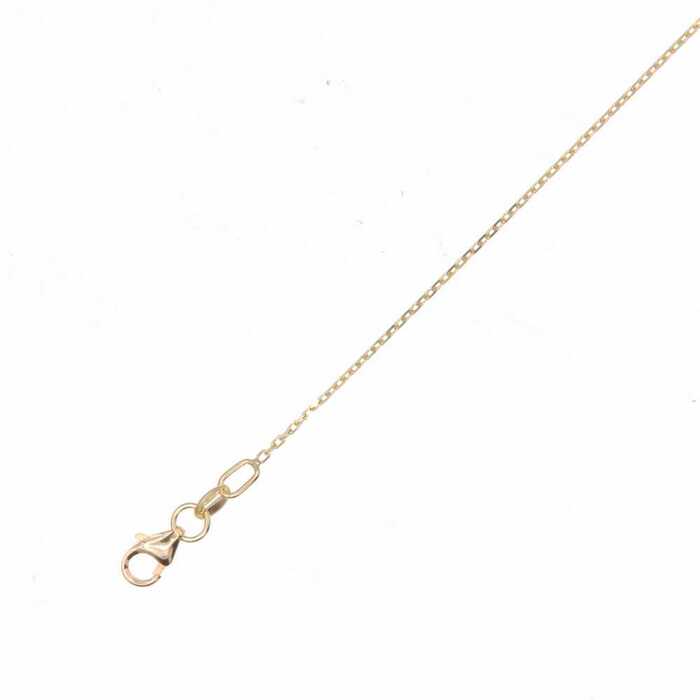 Chaine maille forcat 45cm  en Or 750 / 1000 (18K)