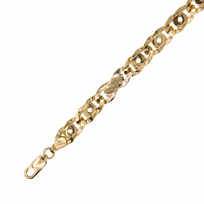 Chaine maille fantaisie 60cm  en Or 750 / 1000 (18K)