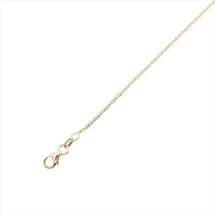 Chaine mialle palmier carre 50cm  en Or 750 / 1000 (18K)