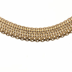 Ras du Cou maille paillasson  en Or 750 / 1000 (18K)