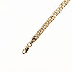 Chaine maille gourmette 60cm  en Or 750 / 1000 (18K)