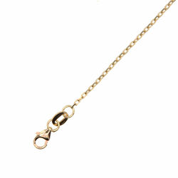 Chaine maille forcat 50cm  en Or 750 / 1000 (18K)