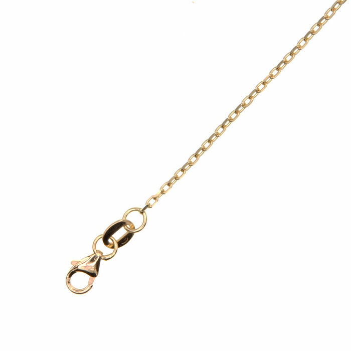 Chaine maille forcat 50cm  en Or 750 / 1000 (18K)