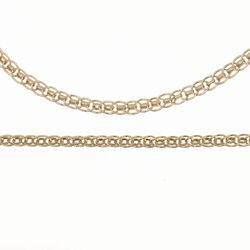 Ras du Cou maille fantaisie seul (gourmette vendue separement) 45cm  en Or 750 / 1000 (18K)