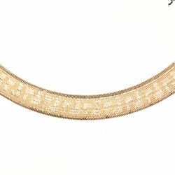 Ras du Cou motif grec  en Or 750 / 1000 (18K)