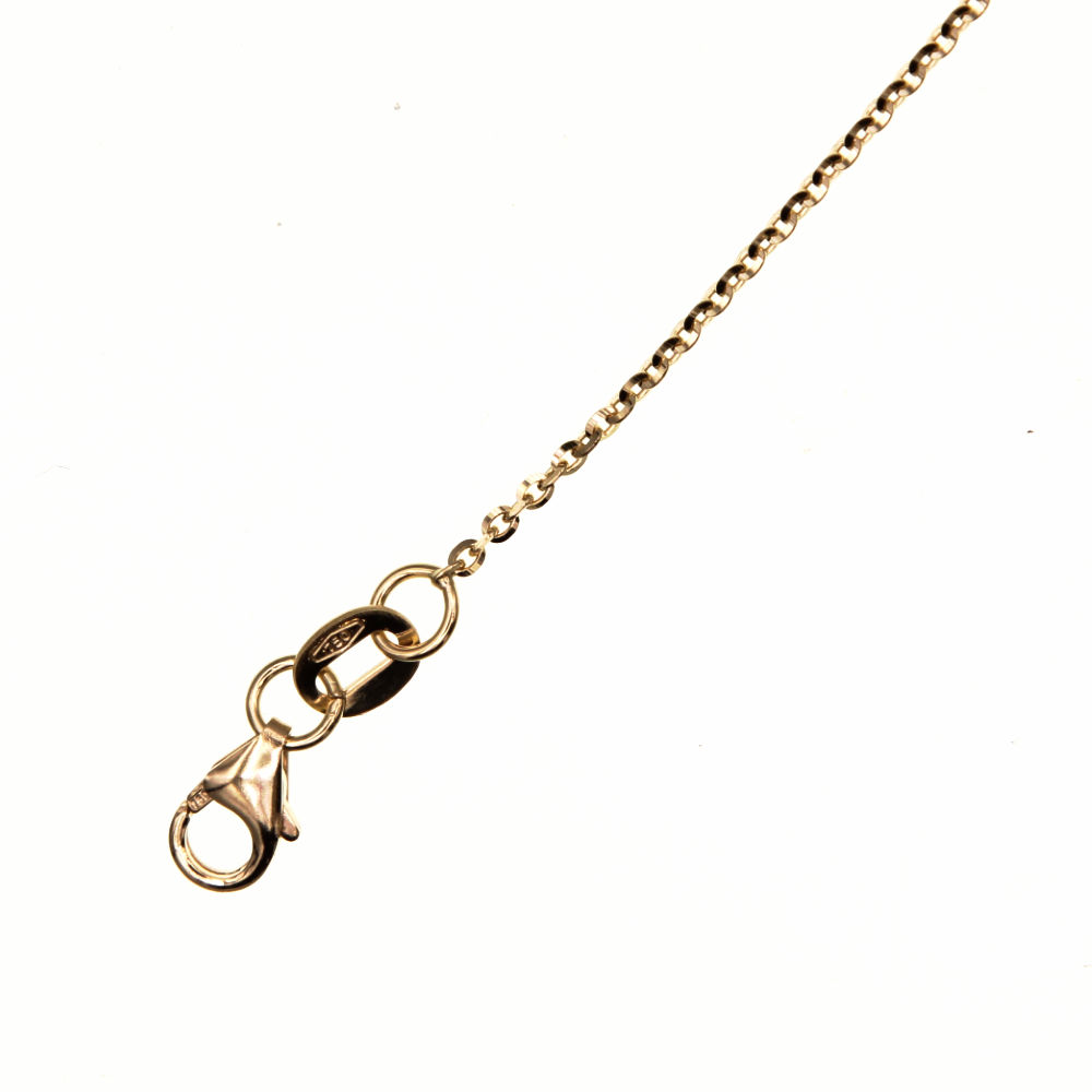 Chaine maille forcat 55cm  en Or 750 / 1000 (18K)