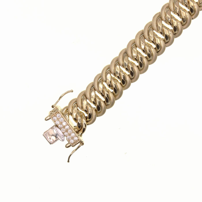 Gourmette maille americaine  en Or 750 / 1000 (18K)