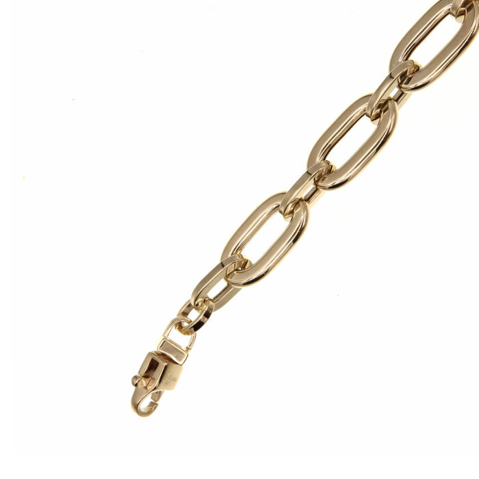 Gourmette maille forcat longue  en Or 750 / 1000 (18K)