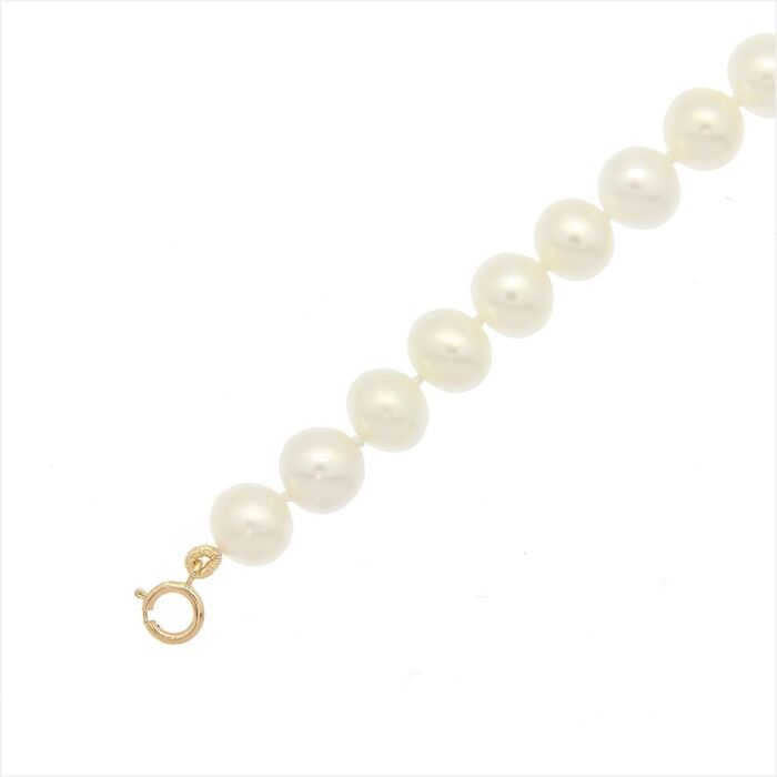 Gourmette perles eau douce 5-5.5mm  en Or 750 / 1000 (18K)