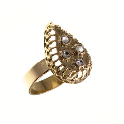 Bague motif   en Or 750 / 1000 (18K)