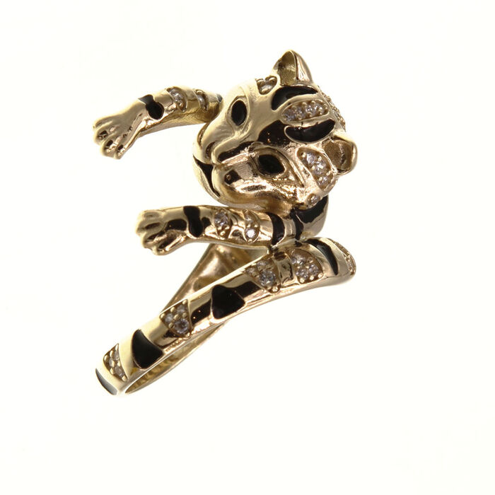 Bague motif panthere  en Or 750 / 1000 (18K)
