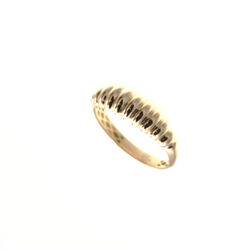 Bague motif jonc bombé  en Or 750 / 1000 (18K)