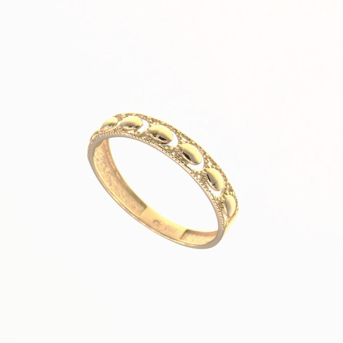 AllianceBague motif motif oval  en Or 750 / 1000 (18K)