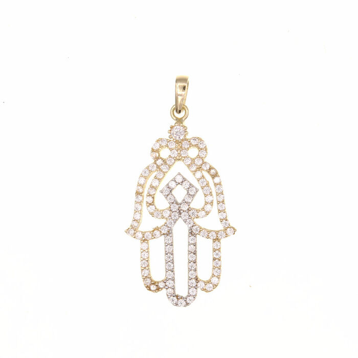 Pendentif religieux main  en Or 750 / 1000 (18K)