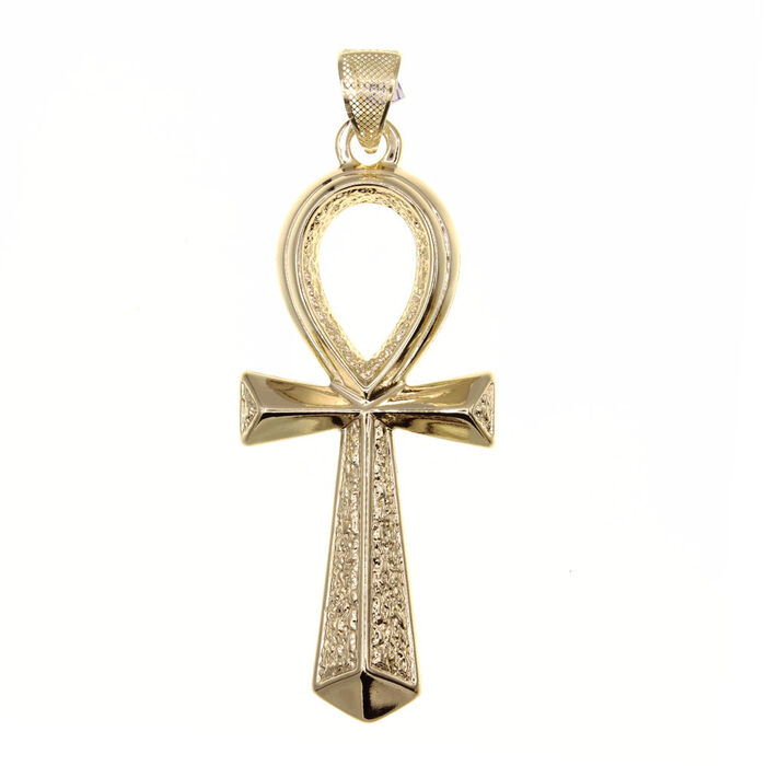 Pendentif religieux Croix de vie  en Or 750 / 1000 (18K)