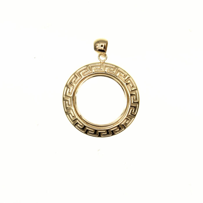 sertissure 10Frs mootif grec  en Or 750 / 1000 (18K)