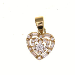 coeur multi pierres  en Or 750 / 1000 (18K)