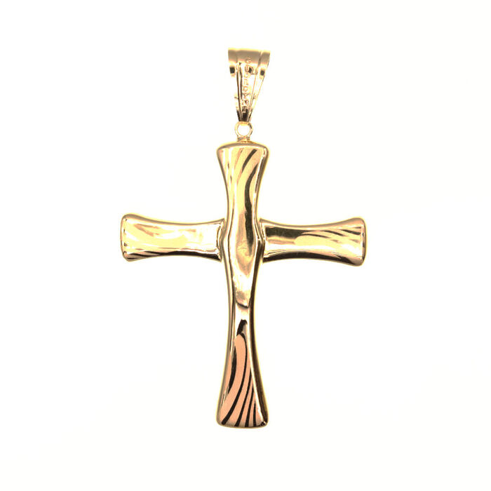 Pendentif religieux croix electro  en Or 750 / 1000 (18K)