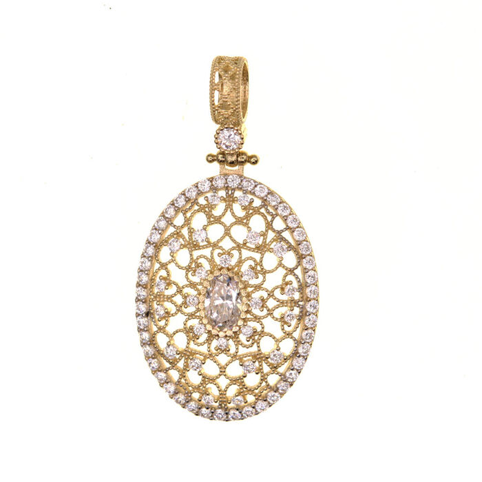 oval dentelle  en Or 750 / 1000 (18K)