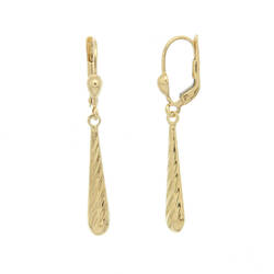 Paire de boucles pendantes en forme de goutte  en Or 750 / 1000 (18K)
