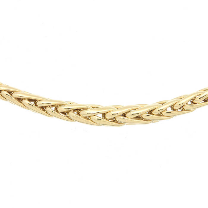 Ras du Cou maille palmier en chute  en Or 750 / 1000 (18K)