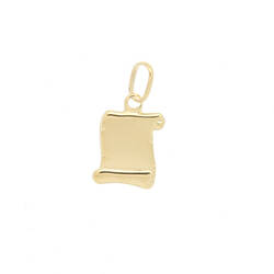 Plaque parchemin  en Or 750 / 1000 (18K)