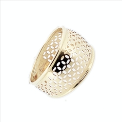 Bague motif jonc ajourée  en Or 750 / 1000 (18K)