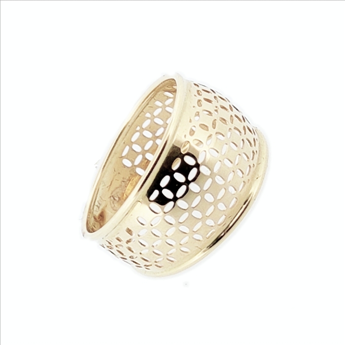 Bague motif jonc ajourée  en Or 750 / 1000 (18K)